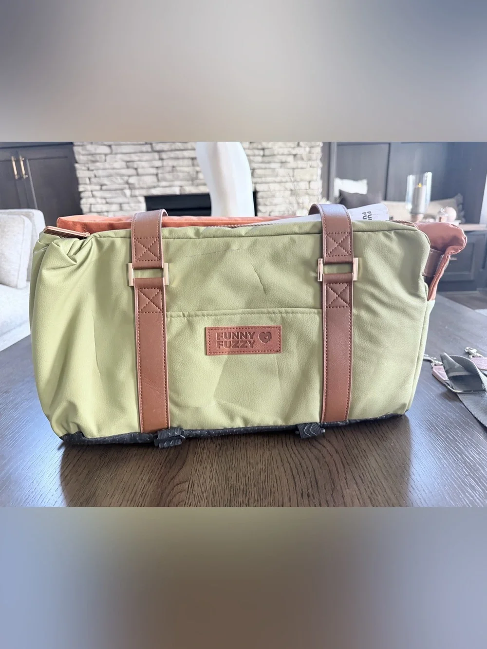 Luxury Pet Carrier and Seat - Green by Funny Fuzzy